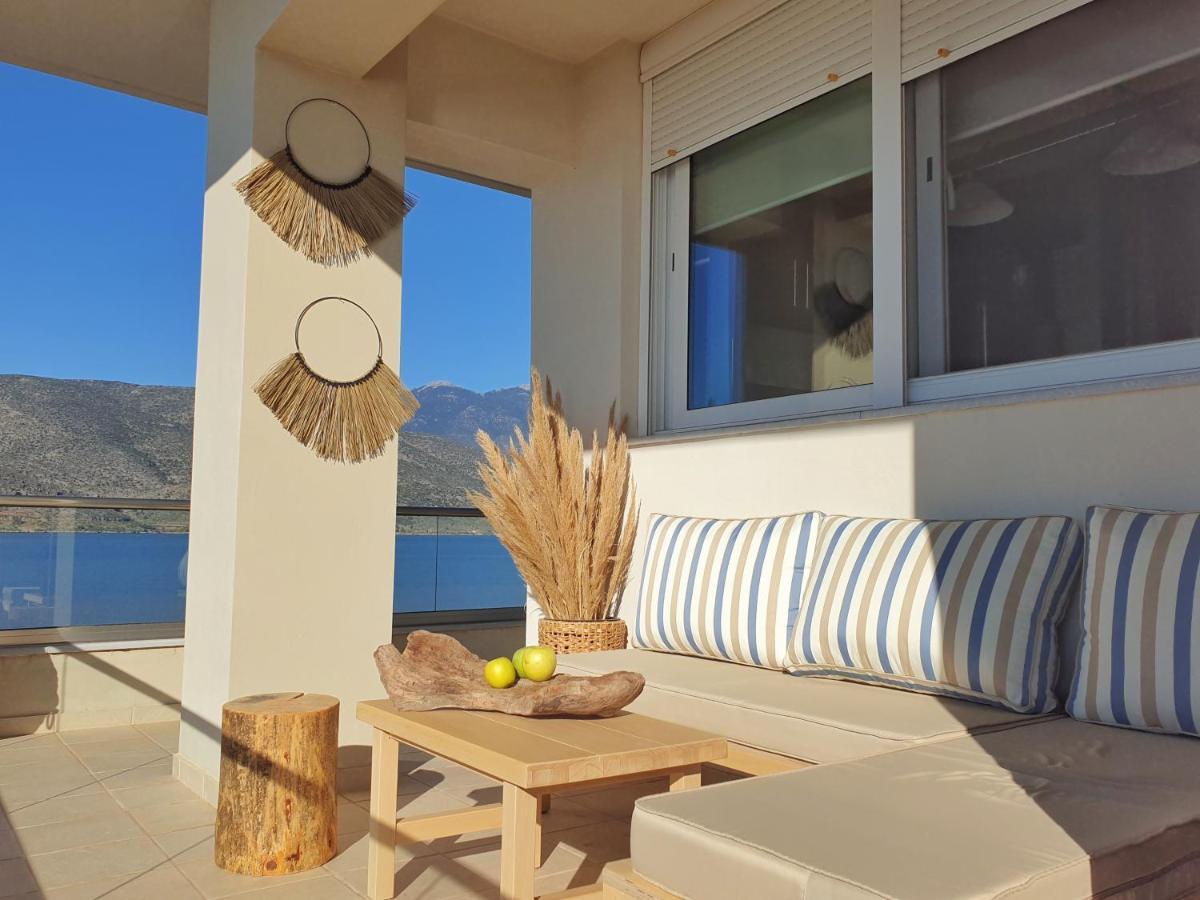 Boho Beach House In Itea-Delphi Esterno foto
