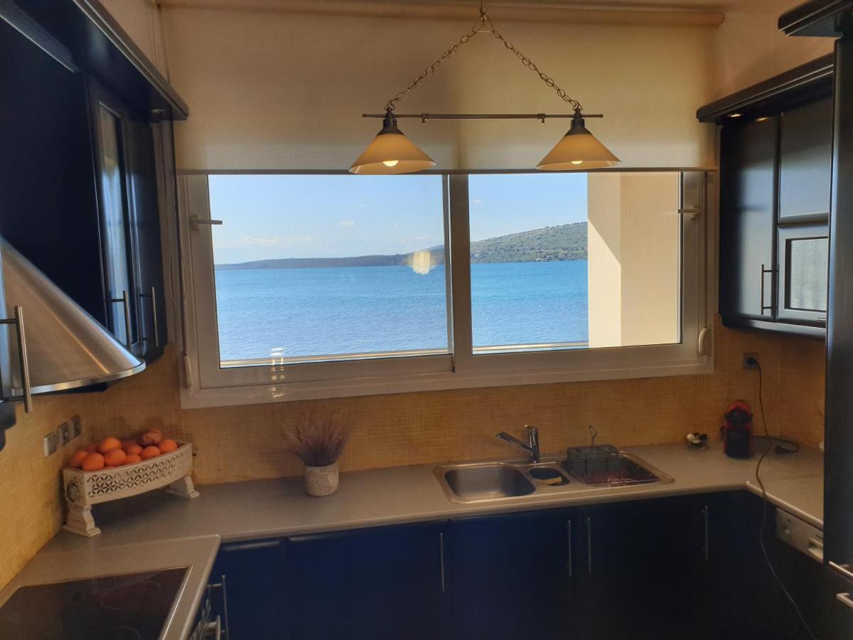 Boho Beach House In Itea-Delphi Esterno foto