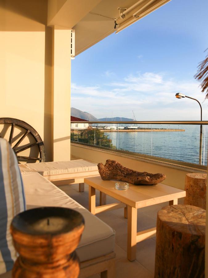 Boho Beach House In Itea-Delphi Esterno foto