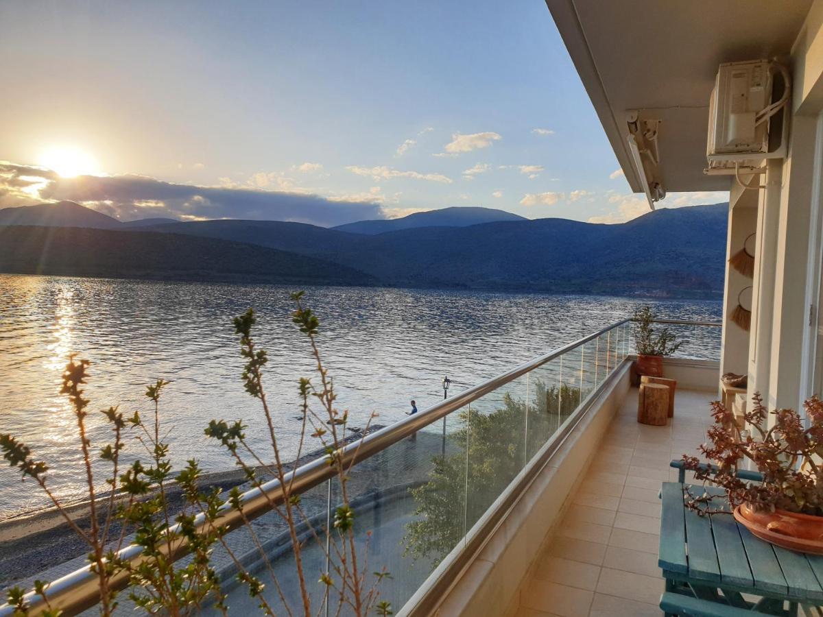 Boho Beach House In Itea-Delphi Esterno foto