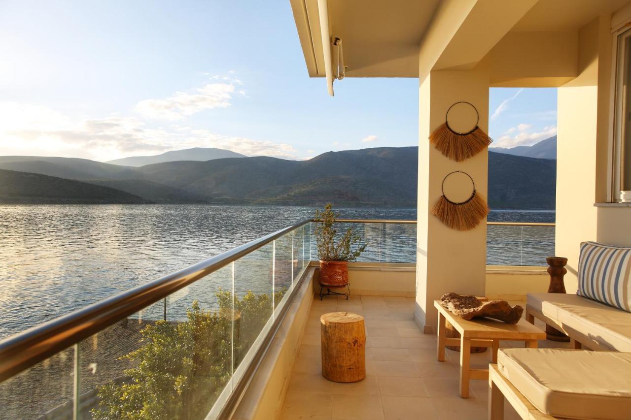 Boho Beach House In Itea-Delphi Esterno foto