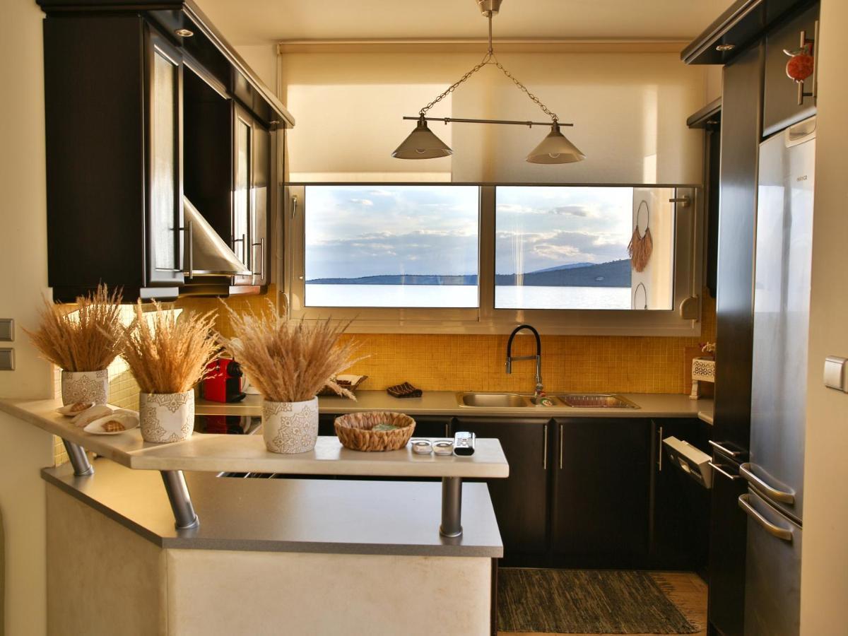 Boho Beach House In Itea-Delphi Esterno foto