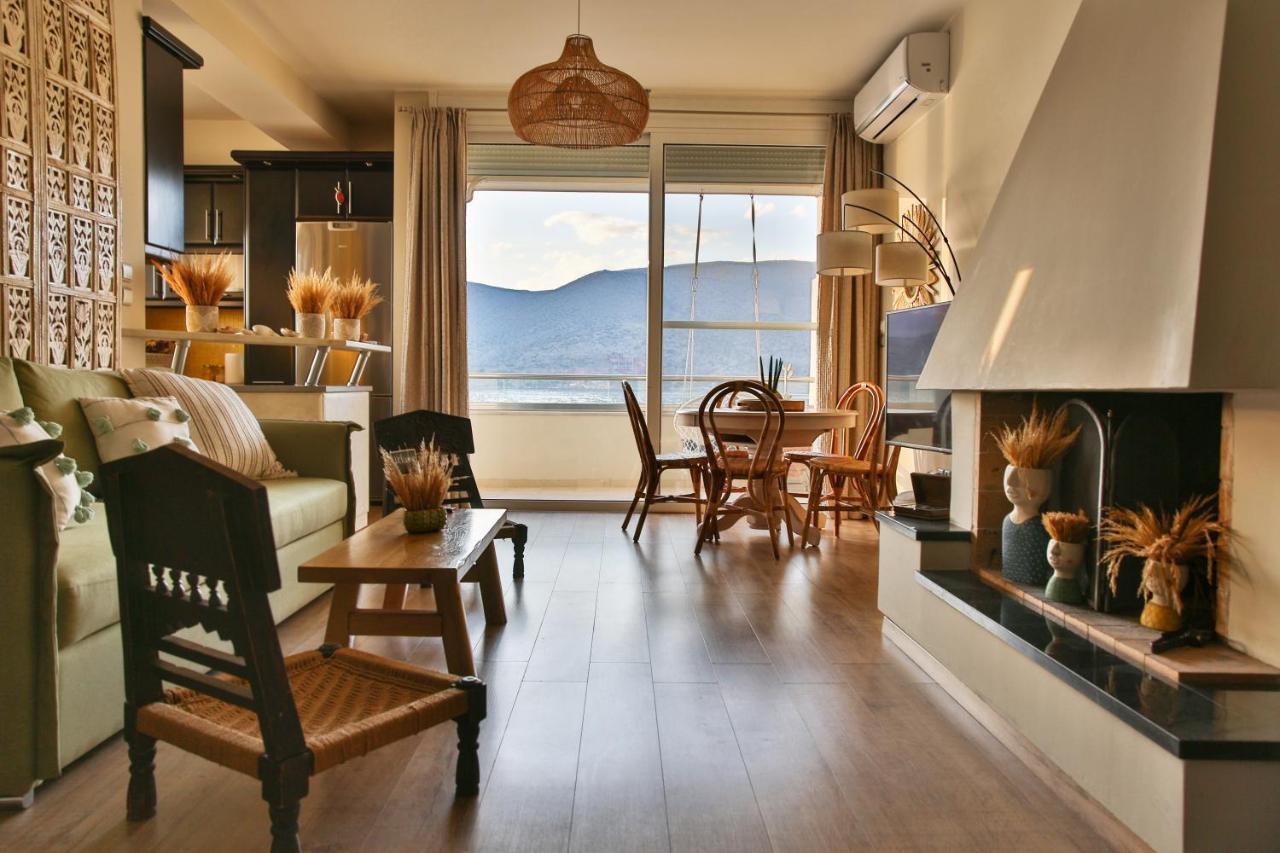 Boho Beach House In Itea-Delphi Esterno foto